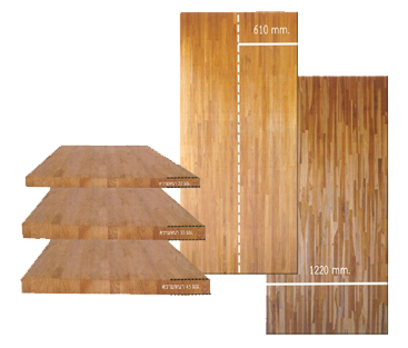 Joint teak wood-image